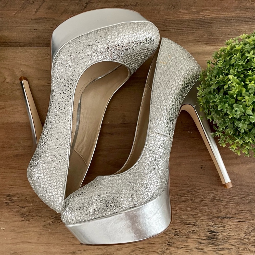ALDO Silver Sparkly high heels - Picture 10 of 10